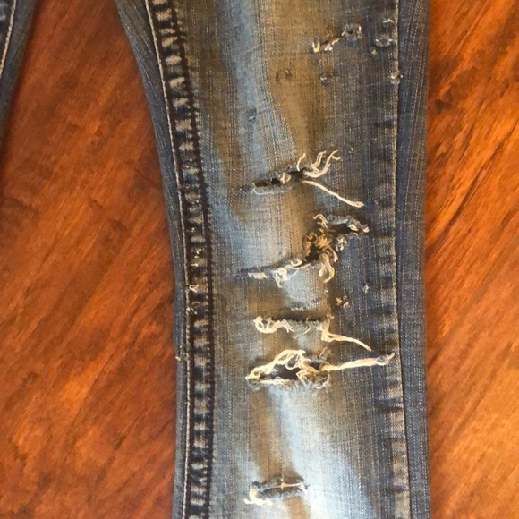 Custom Made  Premiere Denim Distressed Jeans - Picture 8 of 8